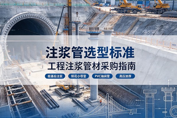山海关注浆管选型标准