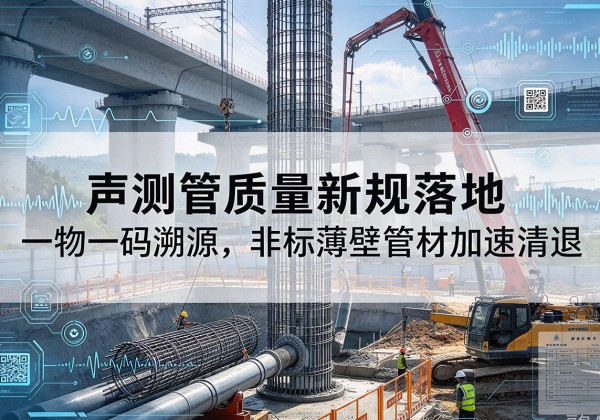 山海关声测管质量新规落地，一物一码溯源，非标薄壁管材加速清退